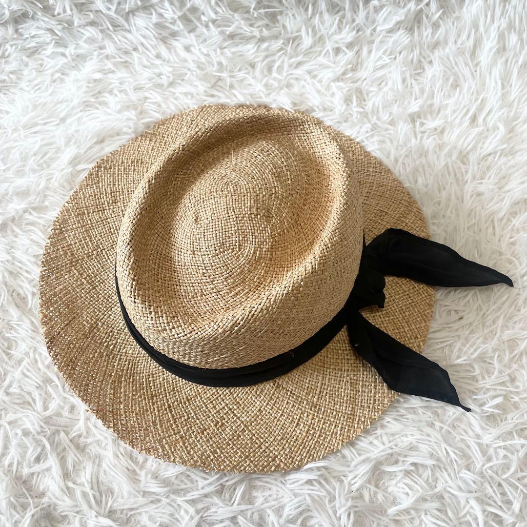 sugri スグリ　ストローハット　麦わら帽子　58cm