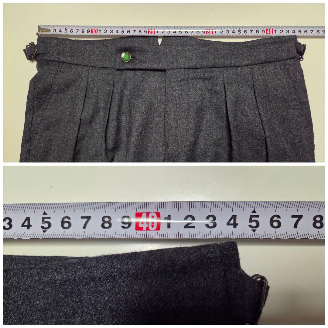 【美品】ベルウィッチ　hankyu scotch　REDA製　濃灰　46　秋冬