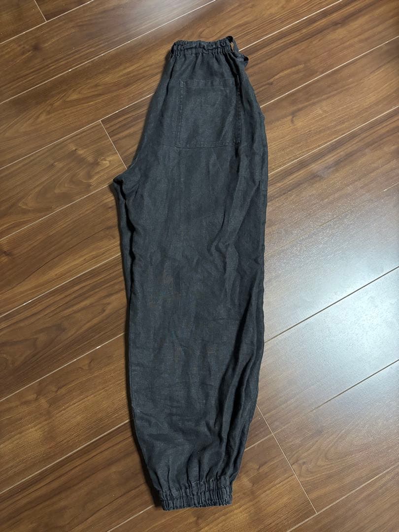 ※※wafu リネンパンツ ブラック 動きやすさ全開！快適との両立を目指すもの