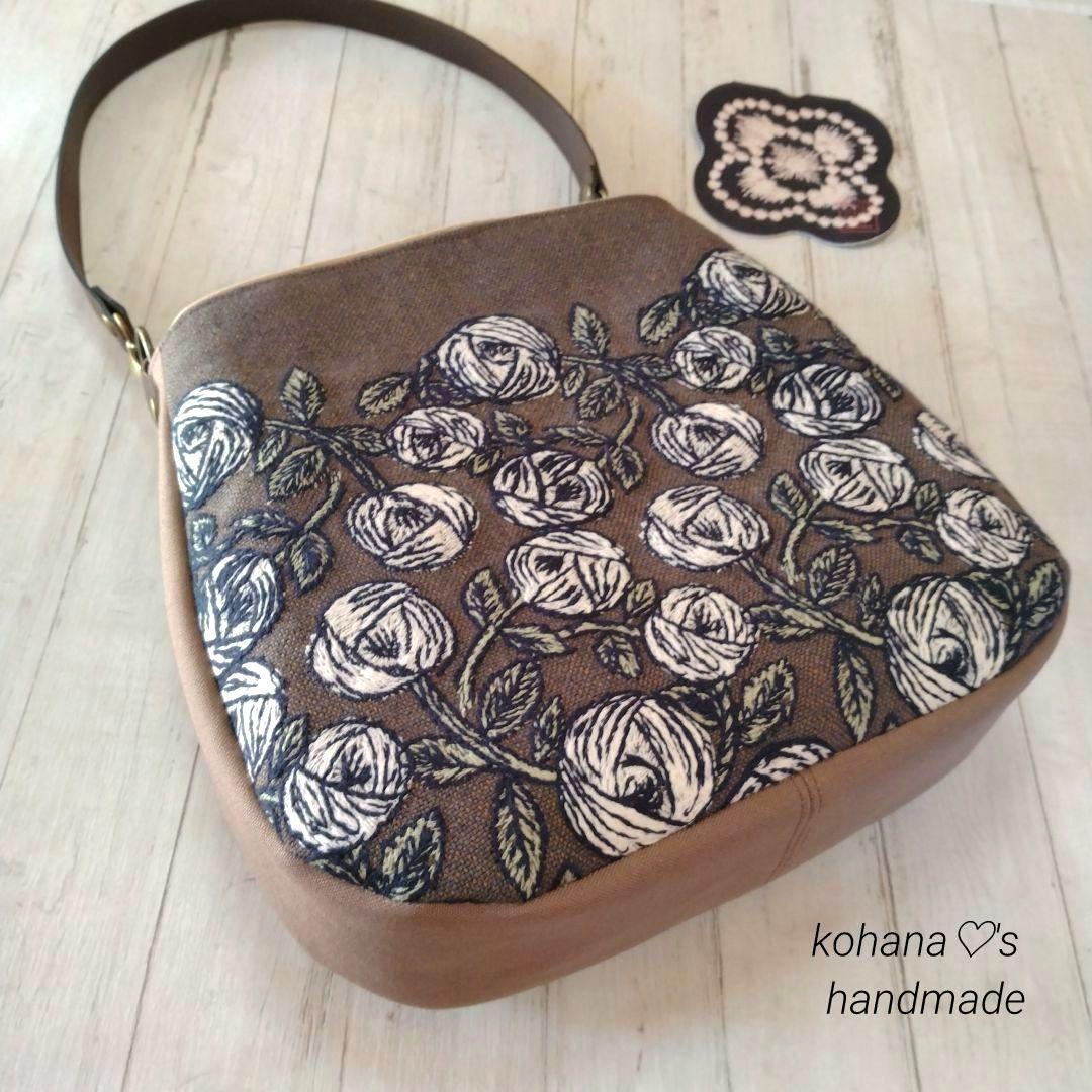 ❀再販❀ハンドメイドஐ..ラウンドショルダーバッグ∂бミナペルホネン⚮̈