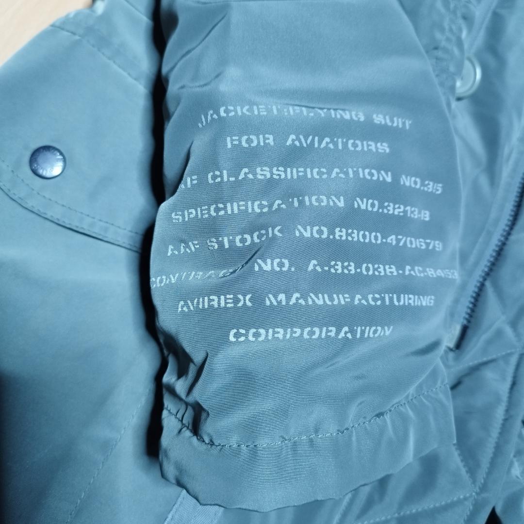 AVIREX N-3BフライトジャケットPX ステンシルファー付 6152219