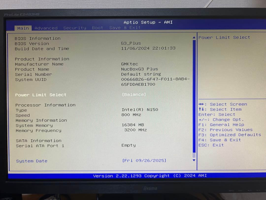ミニPC GMKtec NucBox T3Plus 16GB/512GB Win11Pro