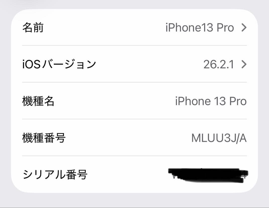 【ジャンク品】【動作異常無し】iPhone13 Pro シエラブルー 256GB