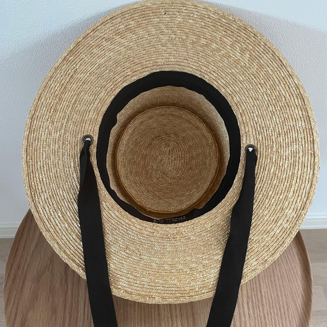 試着のみ新品未使用　wicagrocery ストローハット