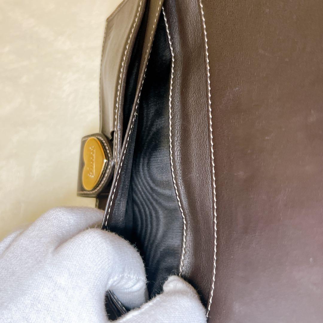 【極美品⭐︎】GUCCI 長財布 ラブリーハート GGキャンバス レザー ブラウン