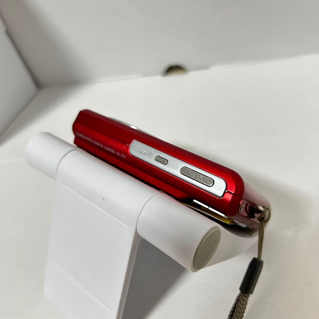 【美品】CASIO EXILIM EX-Z77 コンデジ レッド BT充電器