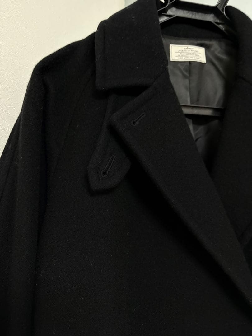 ジャーナルスタンダードレリューム 尾州ウールモッサWブレストハーフコート