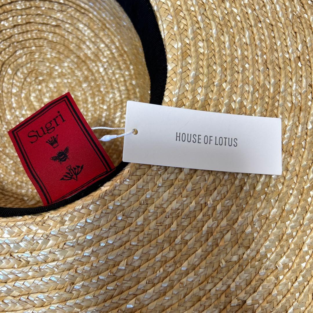 House of Lotus ハウスオブロータス　麦わら帽子 リボンボックス付き