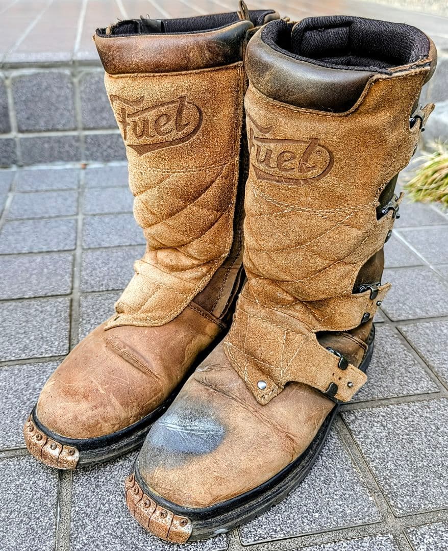 ぶ*く様 フューエル モーターサイクル ダスト デビル ブーツ バイク シューズ