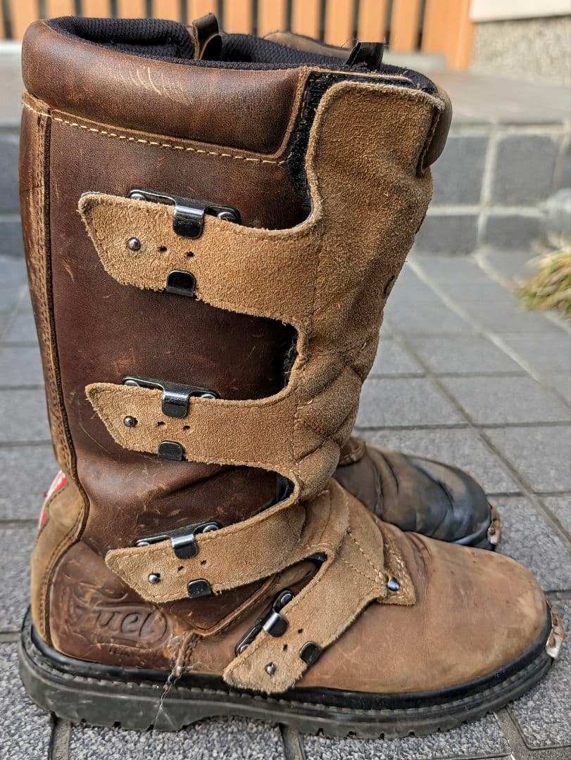 ぶ*く様 フューエル モーターサイクル ダスト デビル ブーツ バイク シューズ