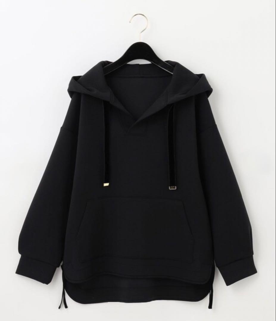 グレースクラス　サイドジップパーカー ダンボール素材　黒　ブラック