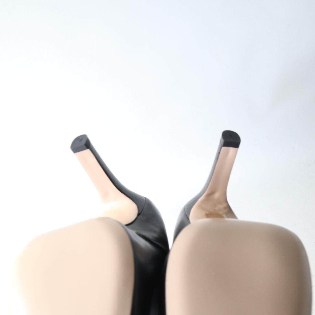 未使用ファビオルスコーニ　サイドジップブーティ黒37 24cm　8.5cmヒール