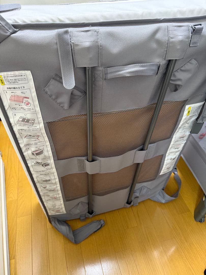 Aprica アップリカ ココネル エアープラスAB グレー ベビーベッド　美品