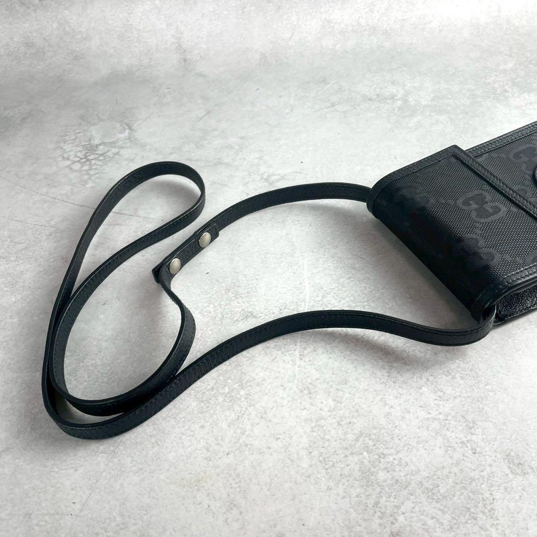 未使用級 GUCCI グッチ オブザグリッドミニショルダーバッグ GG柄