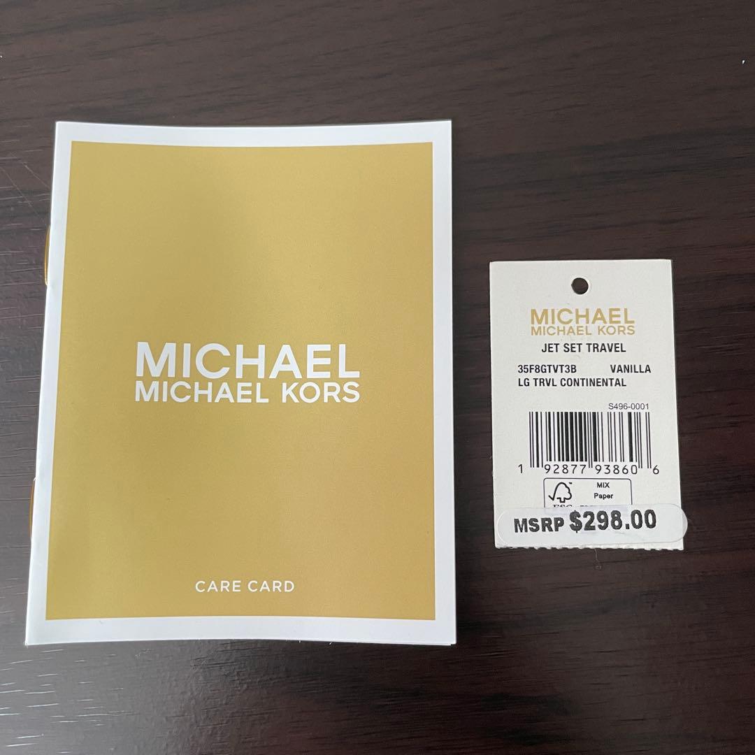 最終値下げ！訳あり新品 MICHAEL KORS 長財布 バニラ シグネチャー