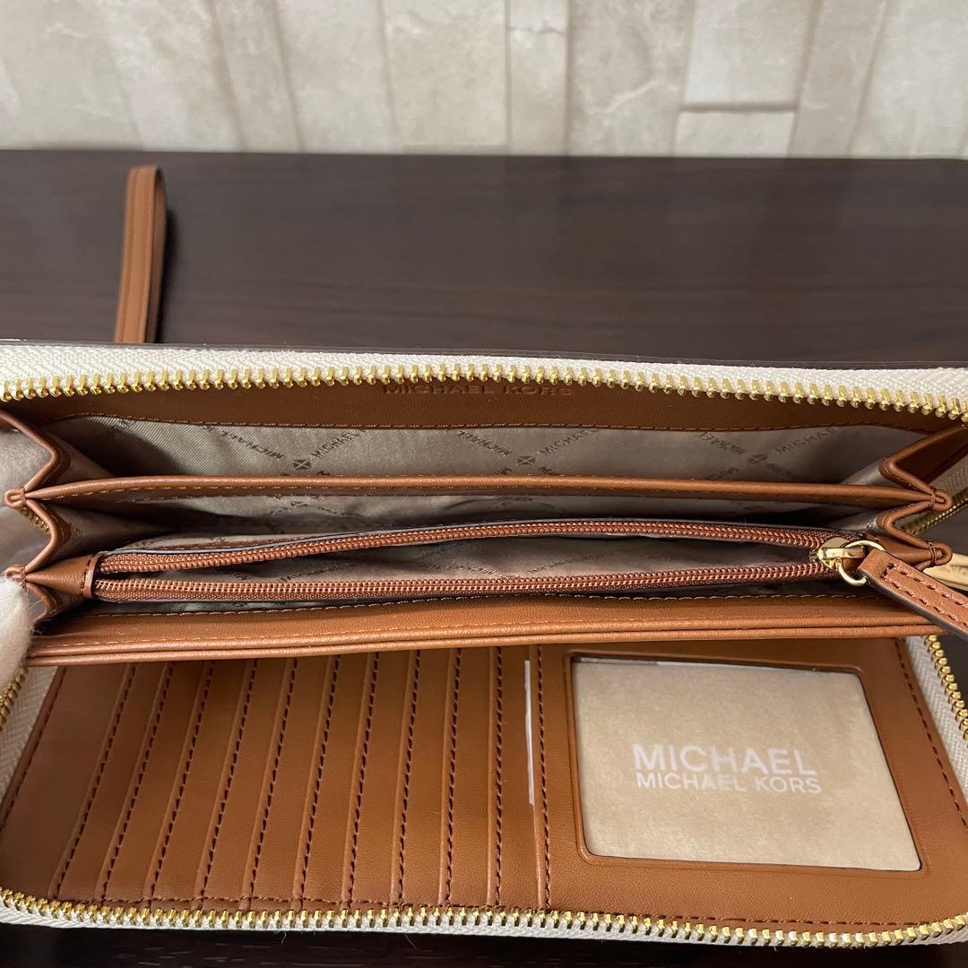 最終値下げ！訳あり新品 MICHAEL KORS 長財布 バニラ シグネチャー