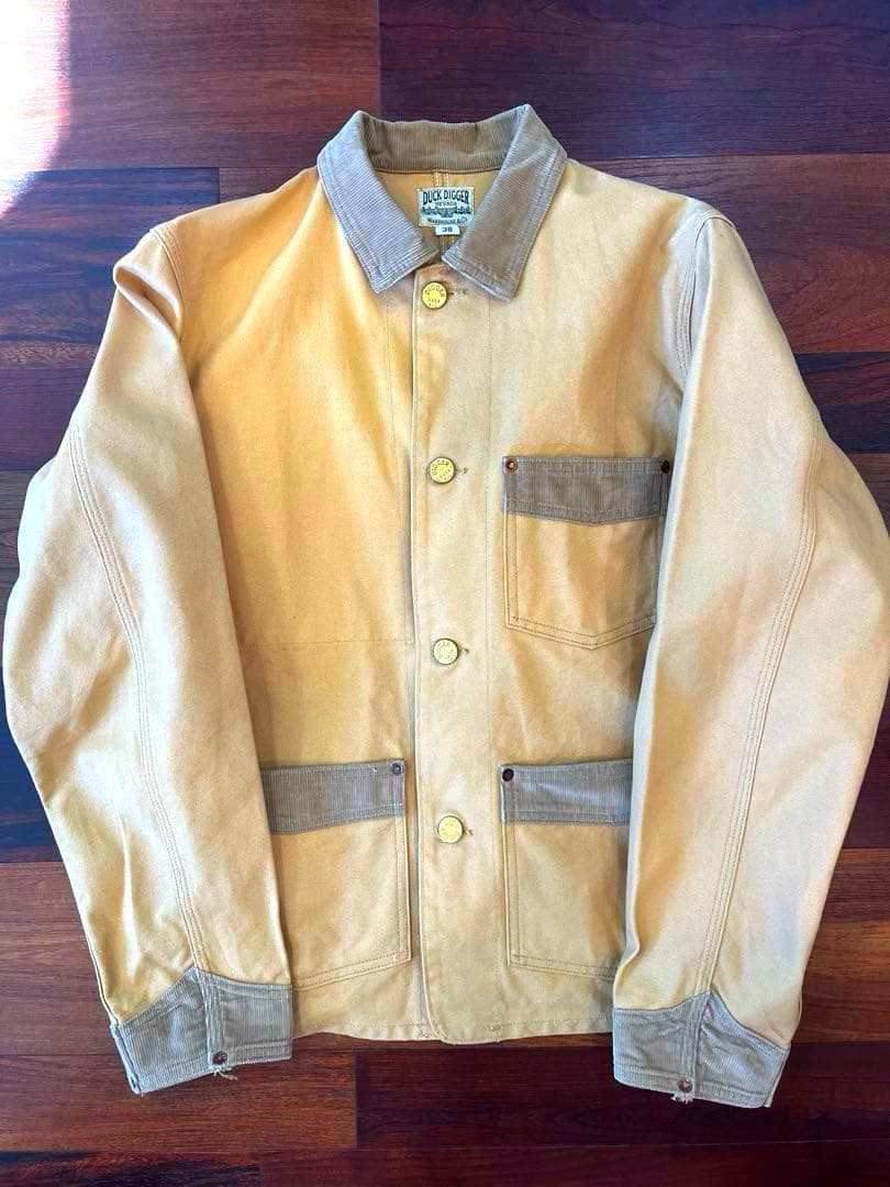 【ウエアハウス】DUCK DIGGER カバーオール 38 ベージュ