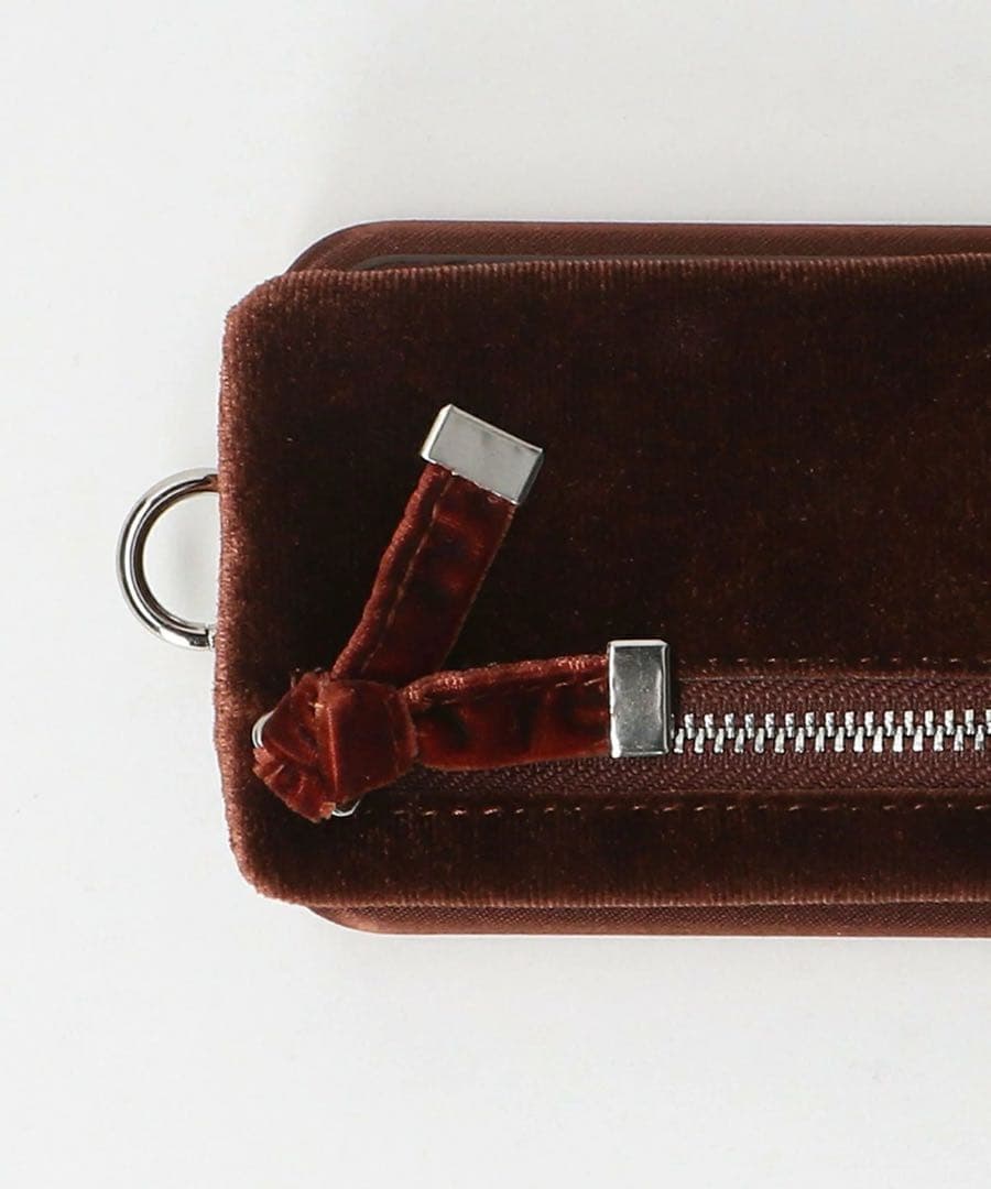 ajew ブラウン スエード iPhoneケース14/16e共通対応ケース