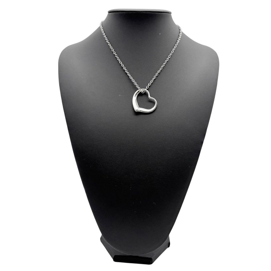 美品◎ 特大サイズ◎ ティファニー オープンハート XL ネックレス シルバー