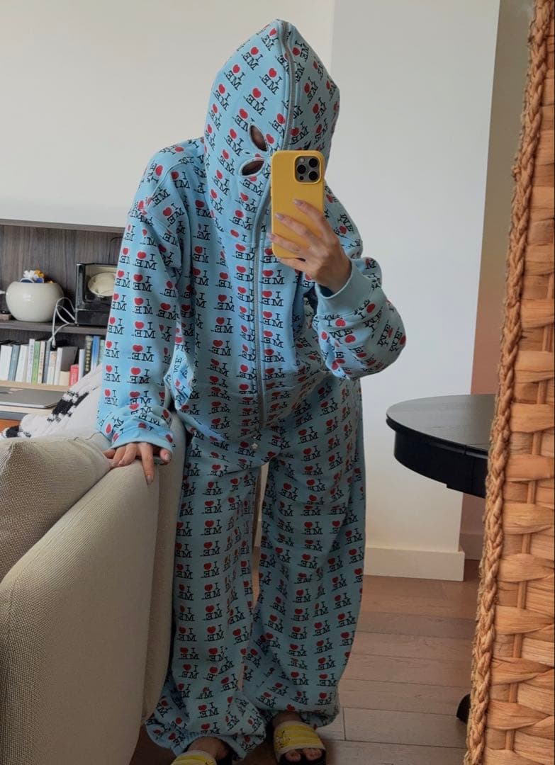 【未使用】 Ashley Williams I ♥︎ ME 水色　イージーパンツ