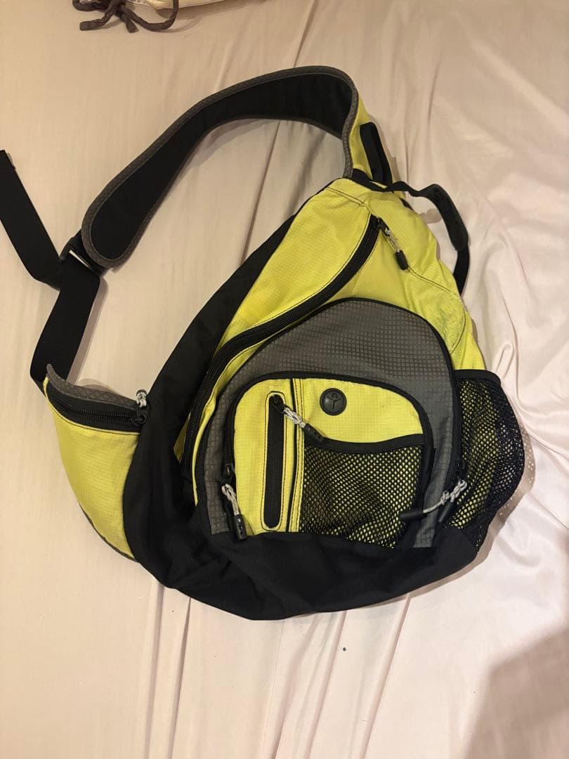 エルエルビーン 90s 00s ワンショルダー スリングバッグ イエロー希少