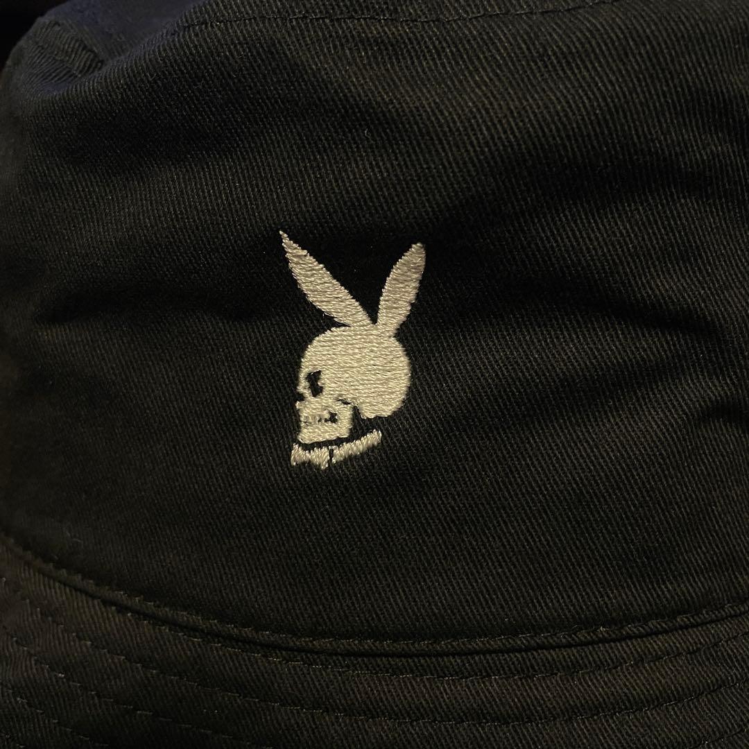 プレイボーイ　バケハ　刺繍サイズ変更可能