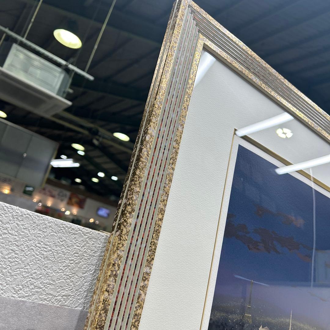 つ*ま様 5782 AP43/50 ミッシェルドラクロワ 夜のパリ シルクスクリ