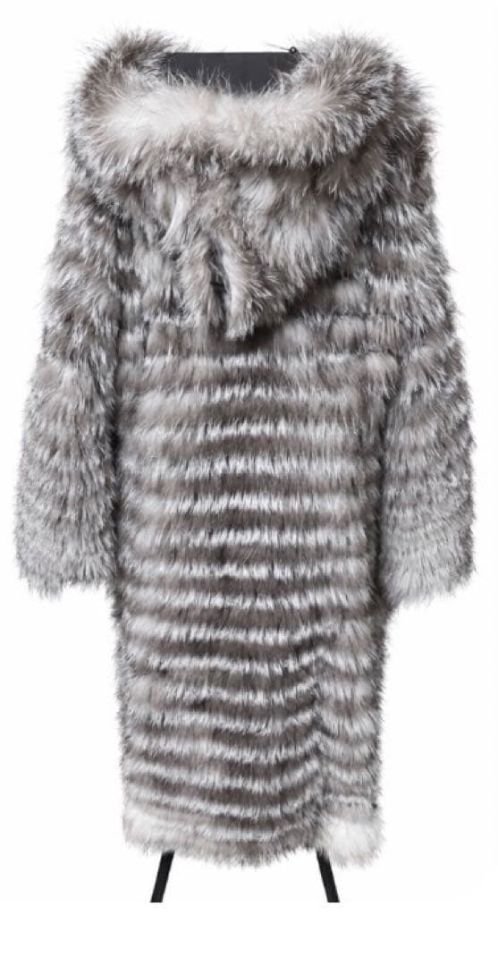 ノーザンワールド サガファー リバーシブル ファーコート シルク100%