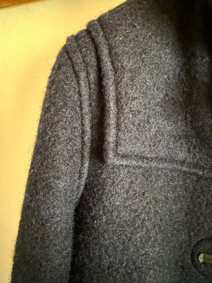 英国製ビームス×グローバーオール　縮絨ウールダッフルコート