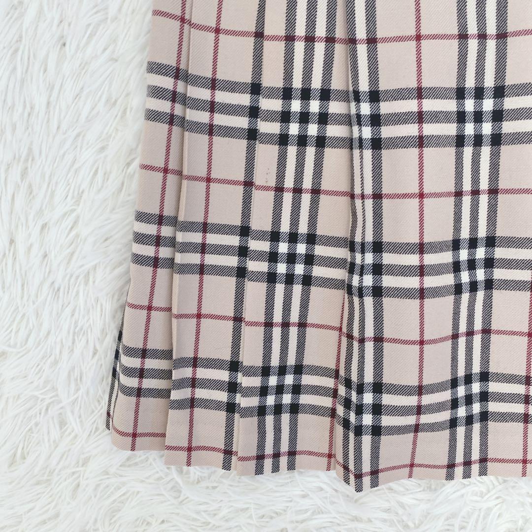 バーバリーブルーレーベル ノバチェック柄 プリーツミニスカート 安室奈美恵