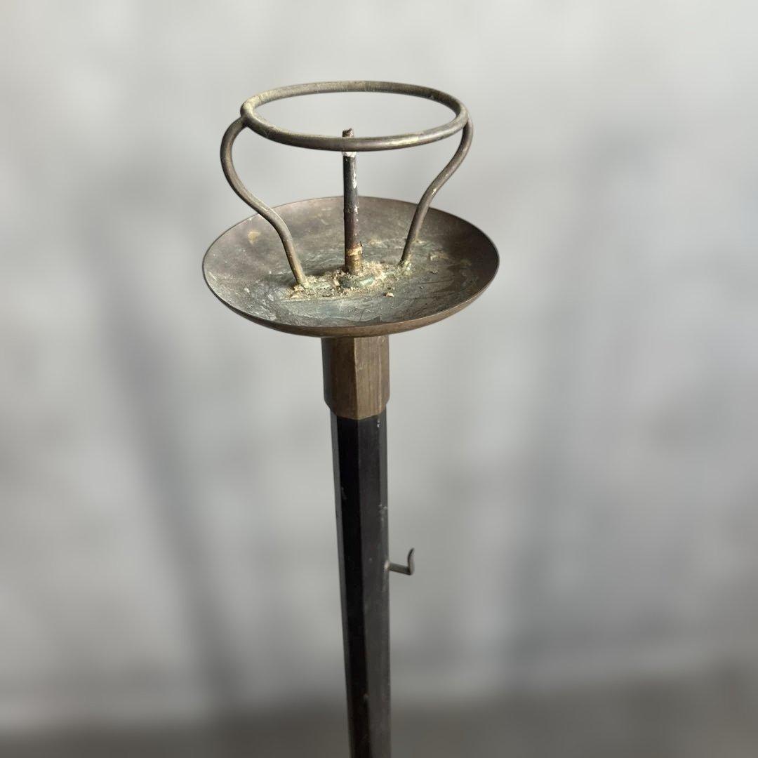 ヴィンテージ　燭台金属製キャンドルスタンド 2本セット