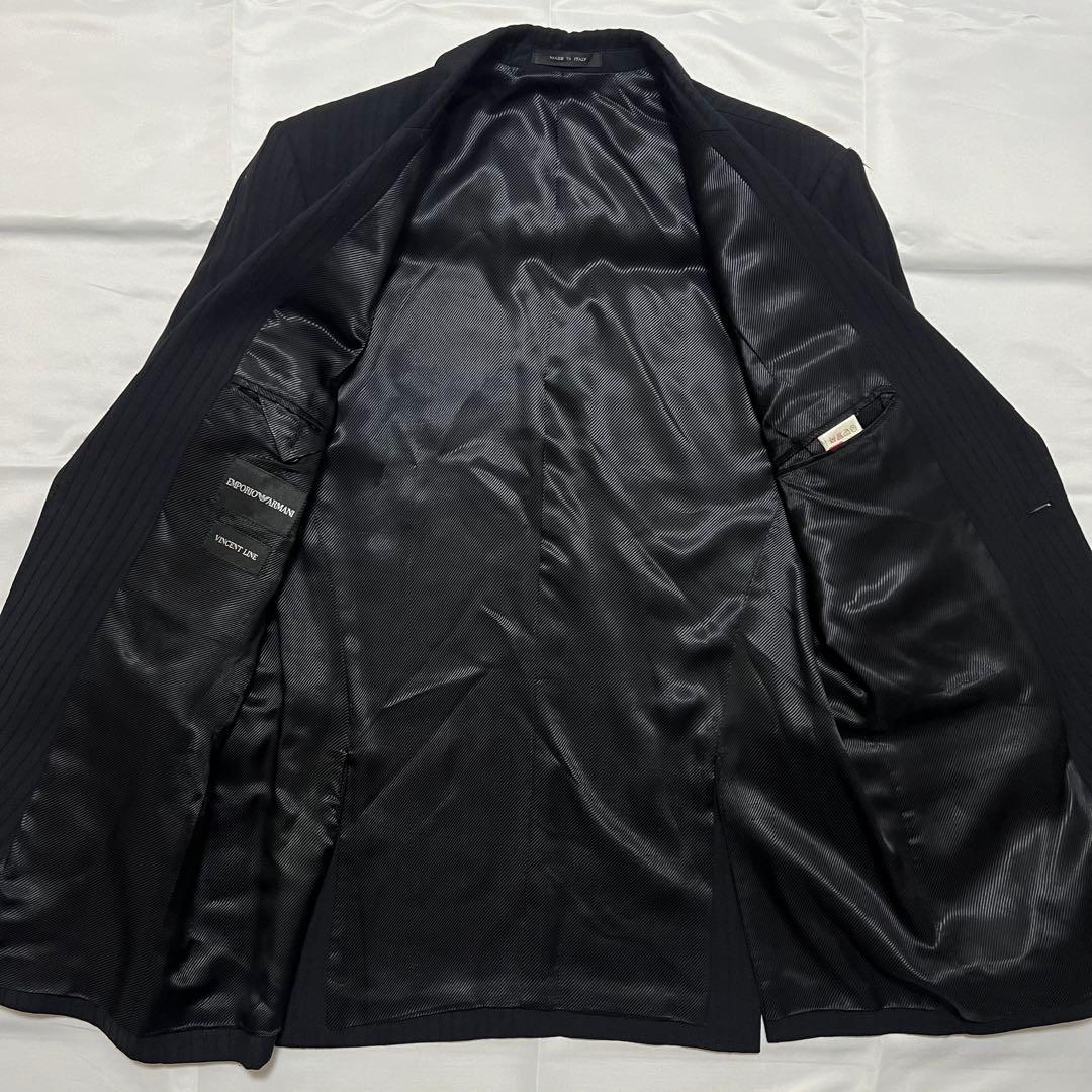 極美品✨エンポリオアルマーニ VINCENT LINE スーツ 黒 52サイズ