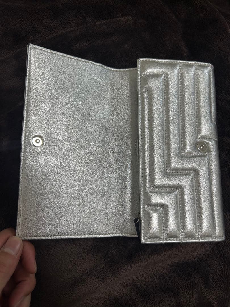 JIMMY CHOO 長財布 MARTINA シルバー レディース