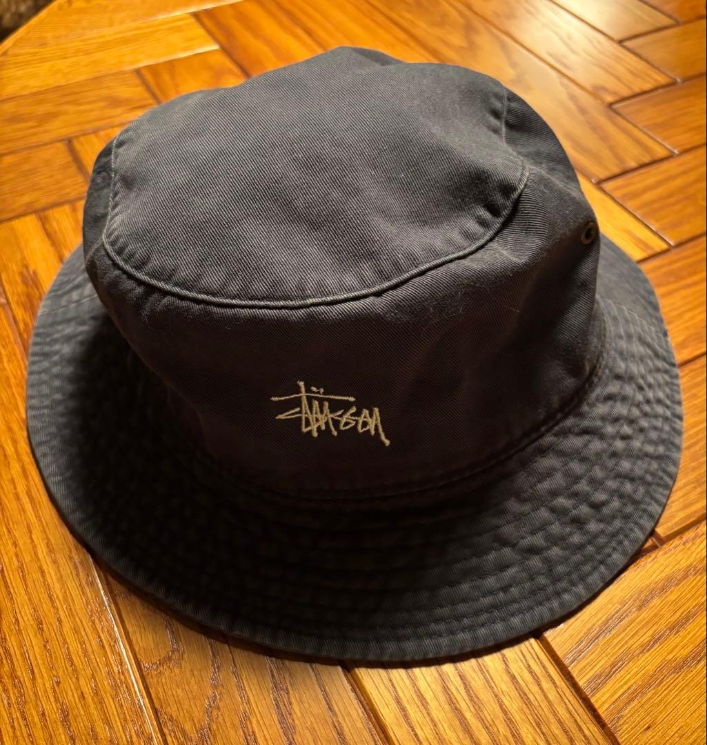 希少 old stussy バケットハット 紺タグ 90s 古着