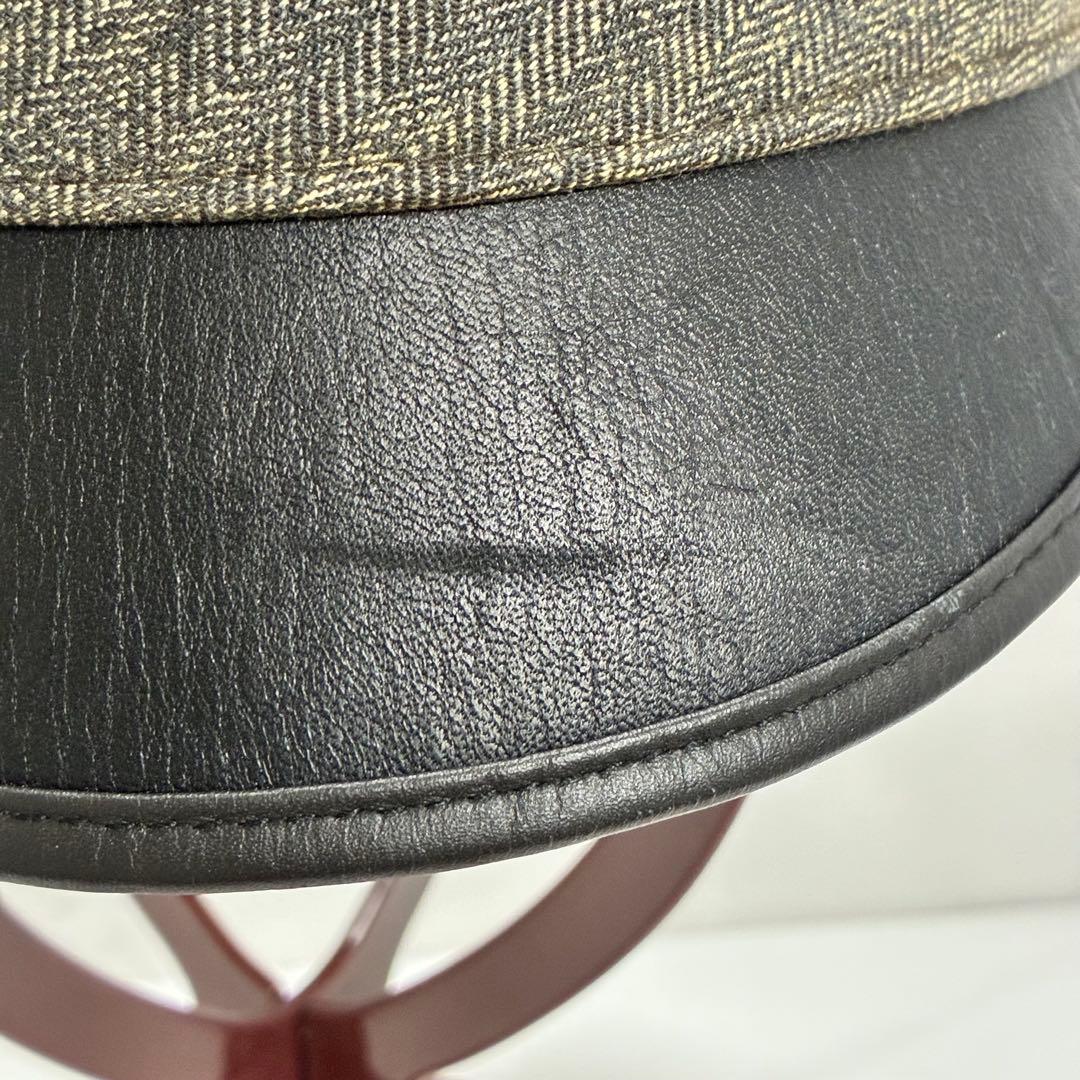 RRL ダブルアールエル レザートリム モーターサイクル キャップ