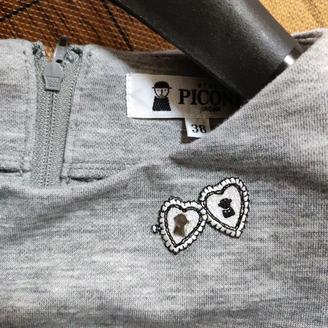 ピッコーネ　チュニック　刺繍　キラキラスパンコール　Tシャツ