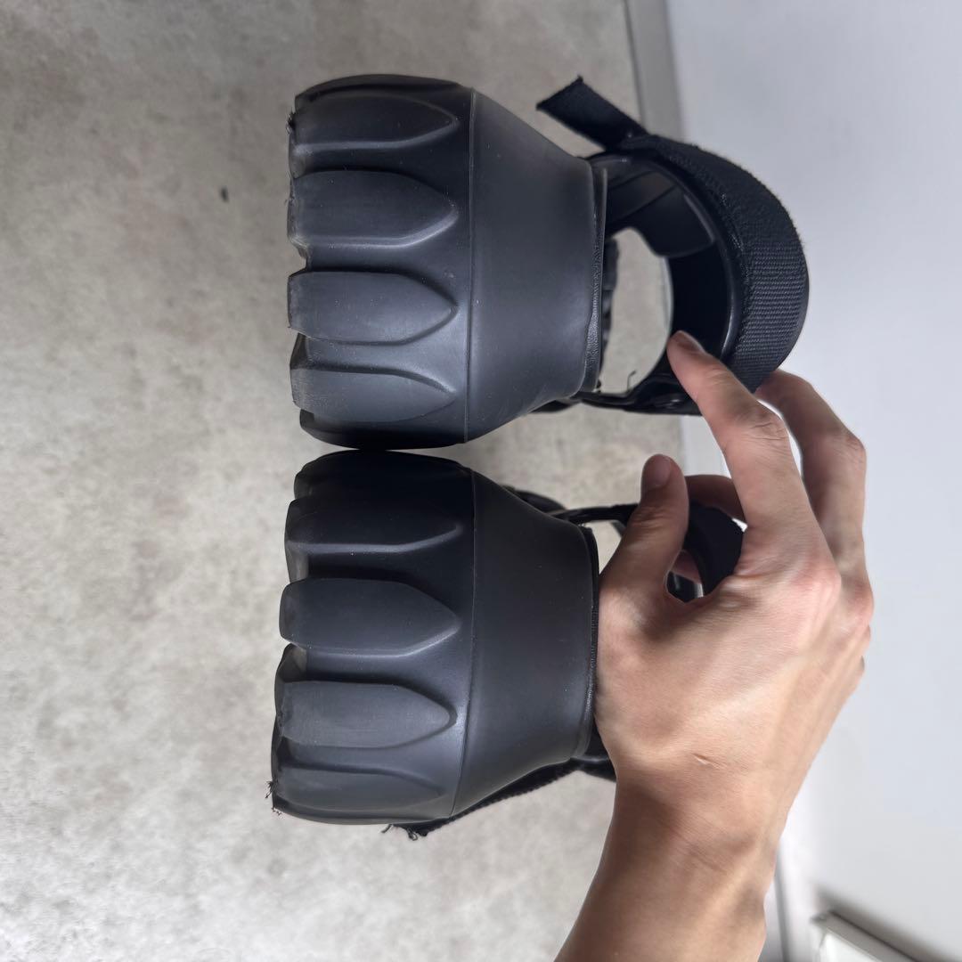 美品 rick owens MEGA TRACTOR SANDAL ブラック