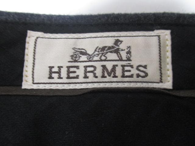 m21389★HERMES★メンズスラックスパンツ・ウール100％