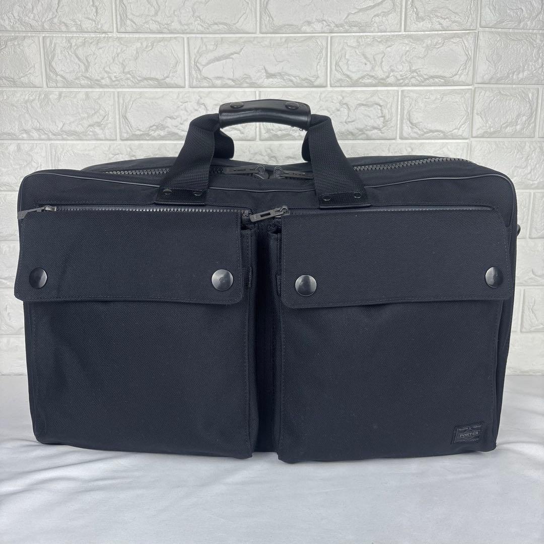 ✨極美品 希少✨ PORTER アングル 2WAY ダッフルバッグ ブラック