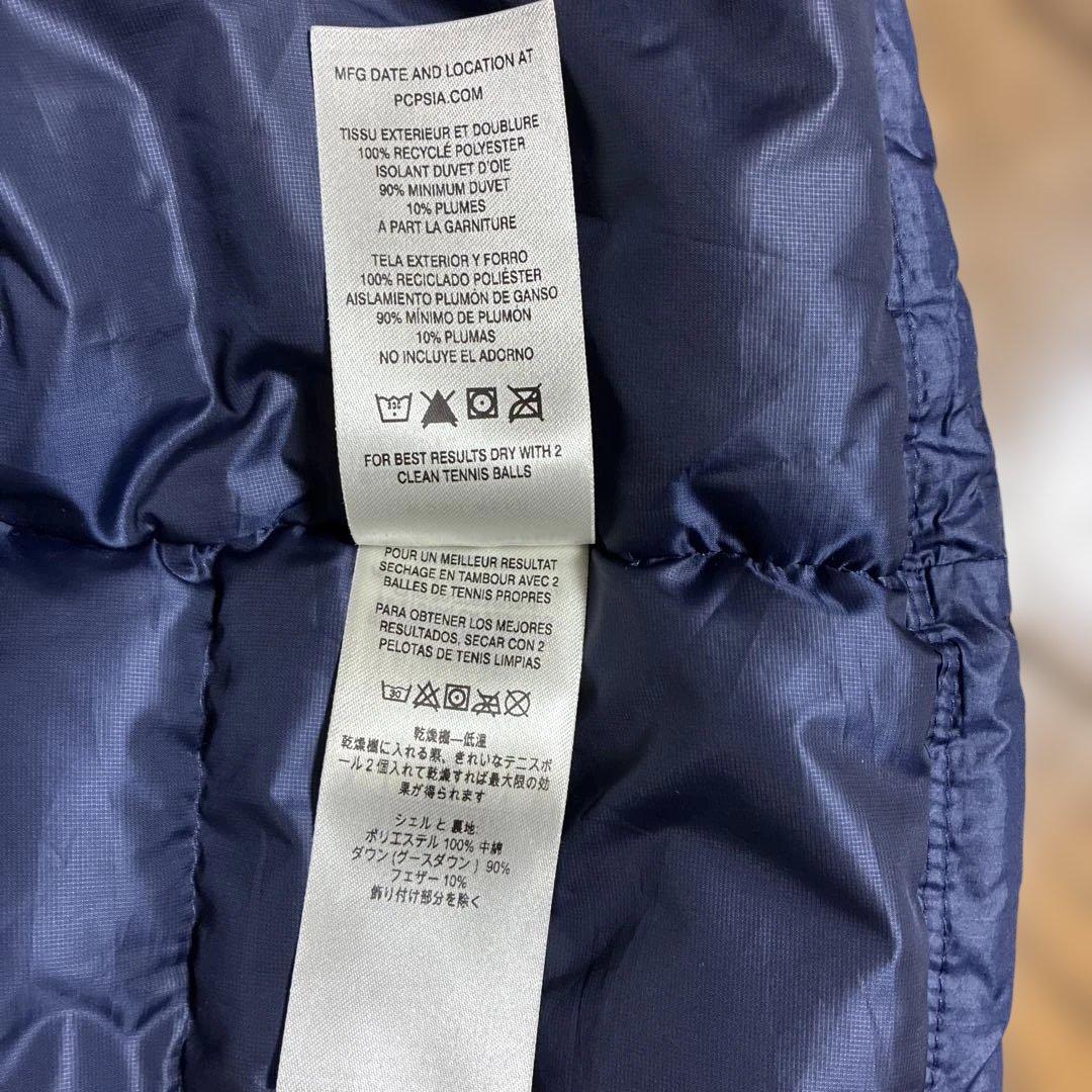 美品 patagonia ダウン・セーター・ベスト ネイビー　M