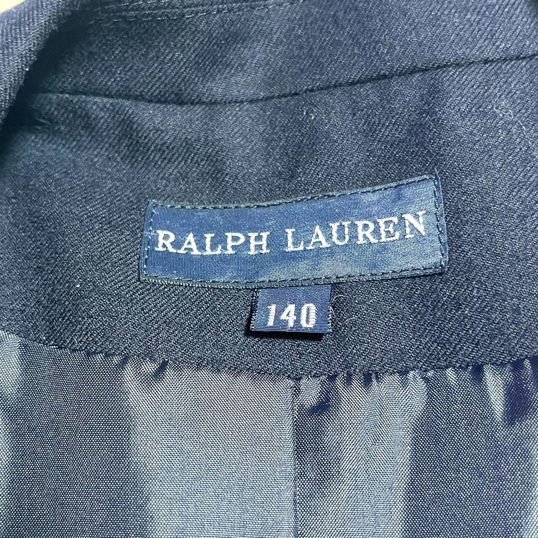 ✨希少✨ラルフローレン 140サイズ 金ボタン 紺ブレ セットアップ プリーツ