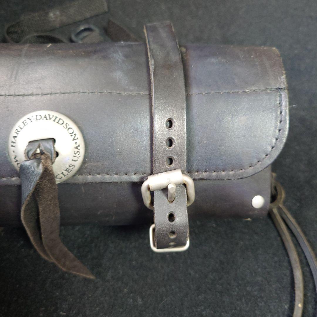 最終価格 Harley ハーレーダビッドソン 当時物本革純正ツールバッグ