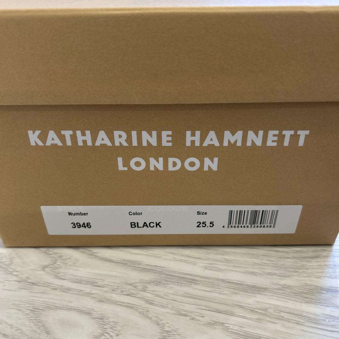 KATHARINE HAMNETT 25.5 ブラック　メンズ　ビジネスシューズ