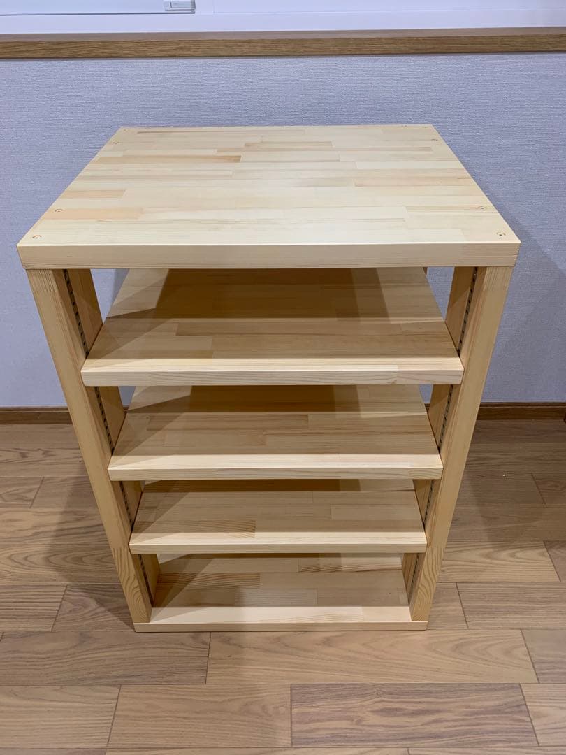 木製 5段オーディオラック　特注品