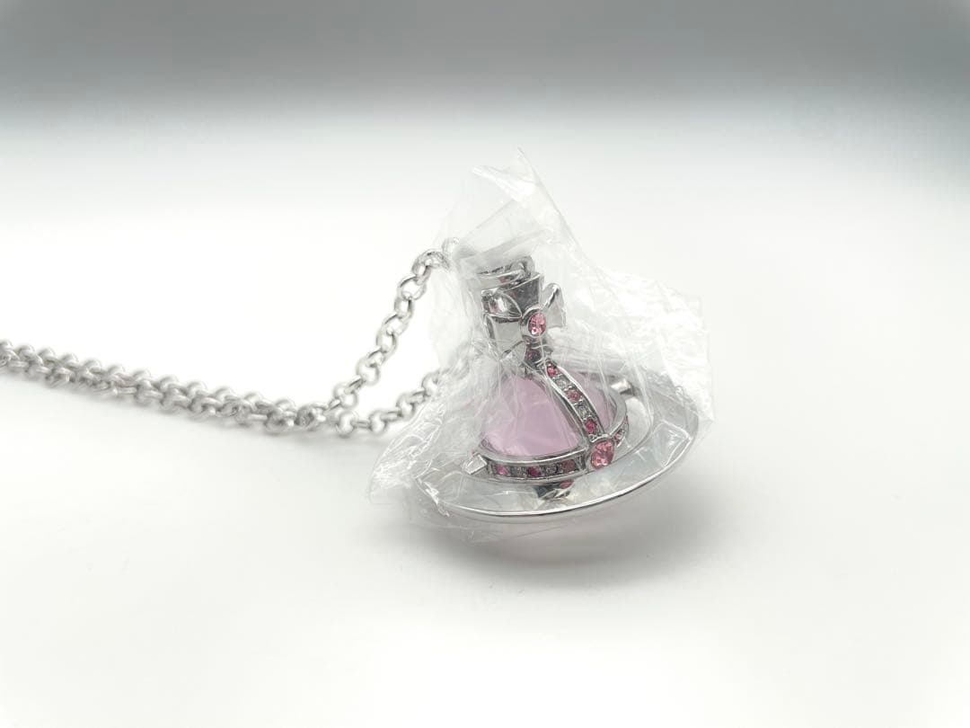 ヴィヴィアン スモールオーブネックレス ピンク