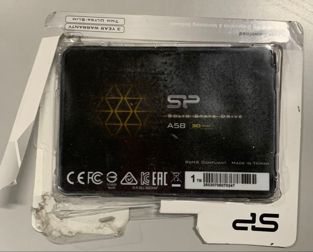 シリコンパワー 1TB SSD 3D NAND A58