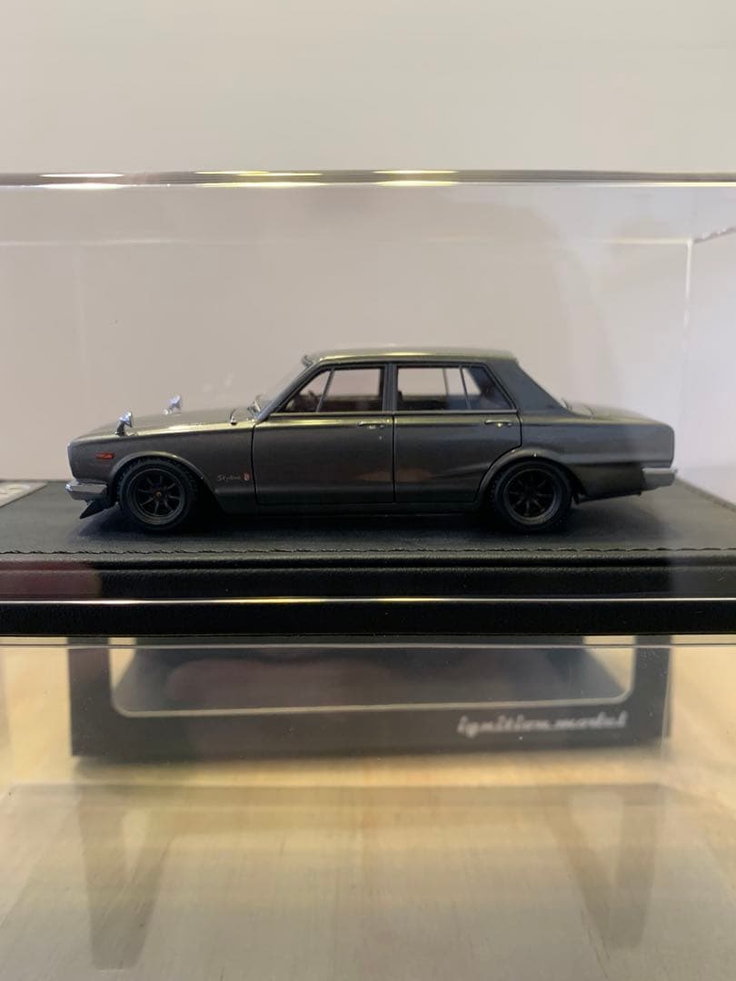 イグニッションモデル　1/43 スカイライン　GT-R PGC10 シルバー