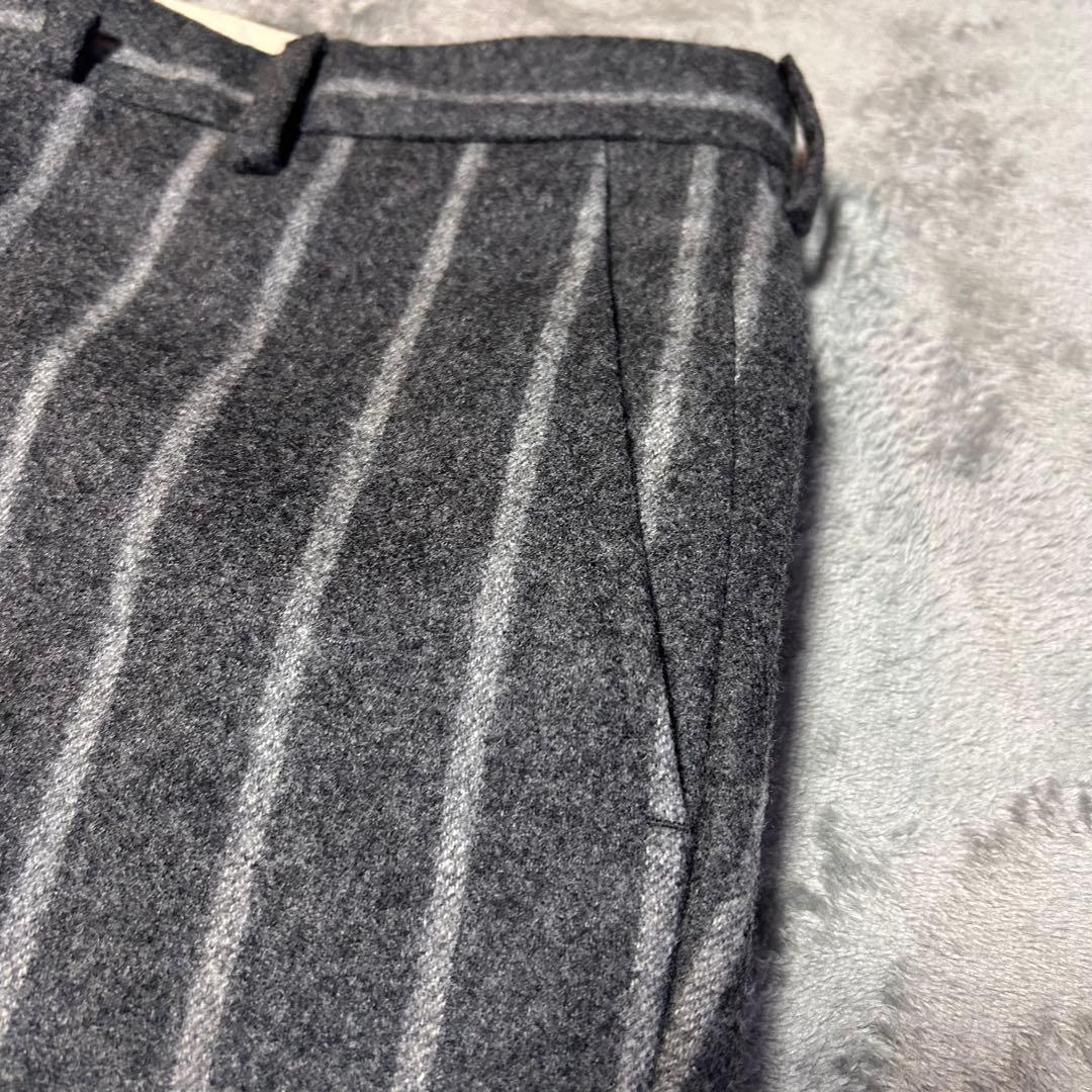 De Petrillo フランチネルチョークストライプスーツ グレー