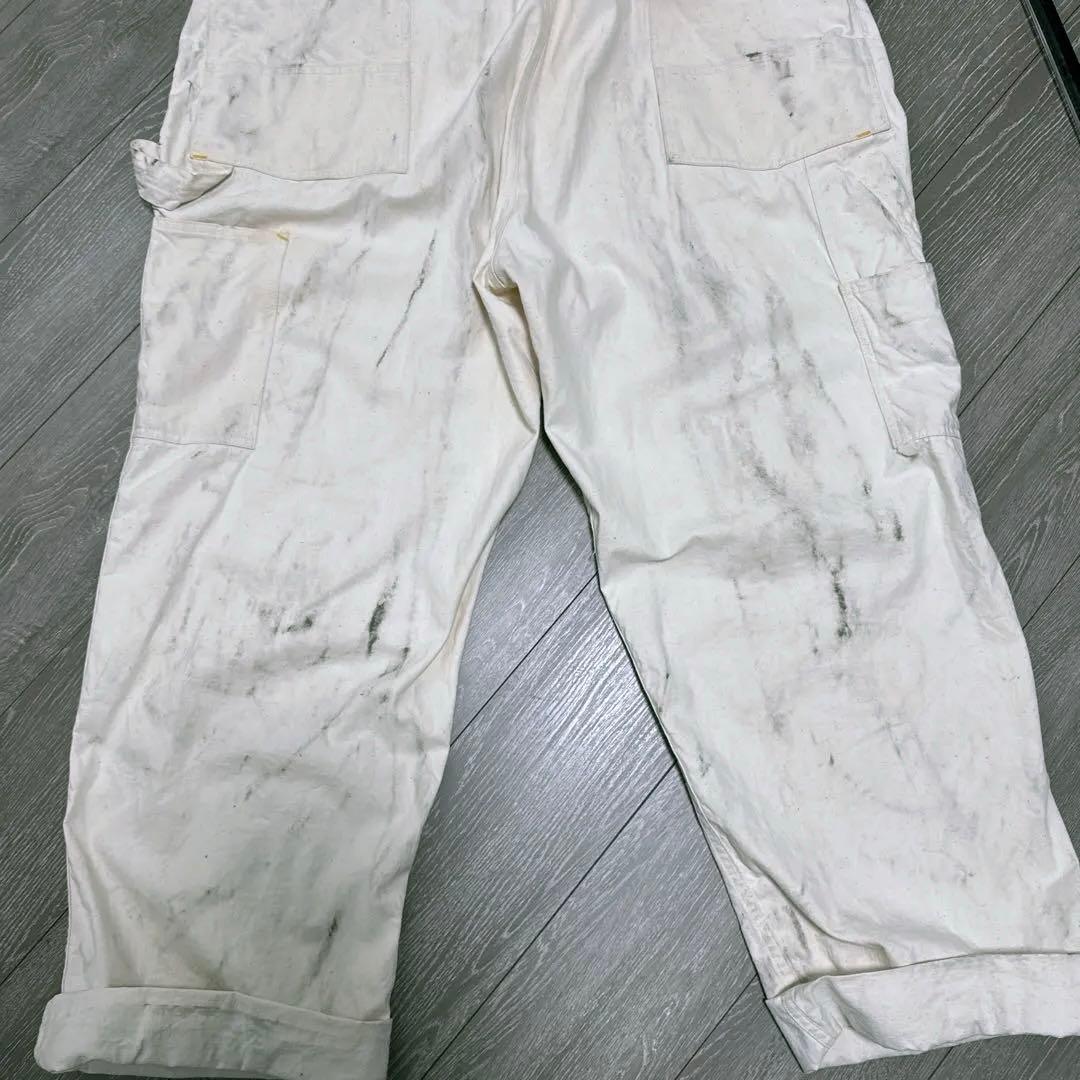 カーターズ　Carters オーバーオール　エプロン　ダブルニー　キナリ　生成