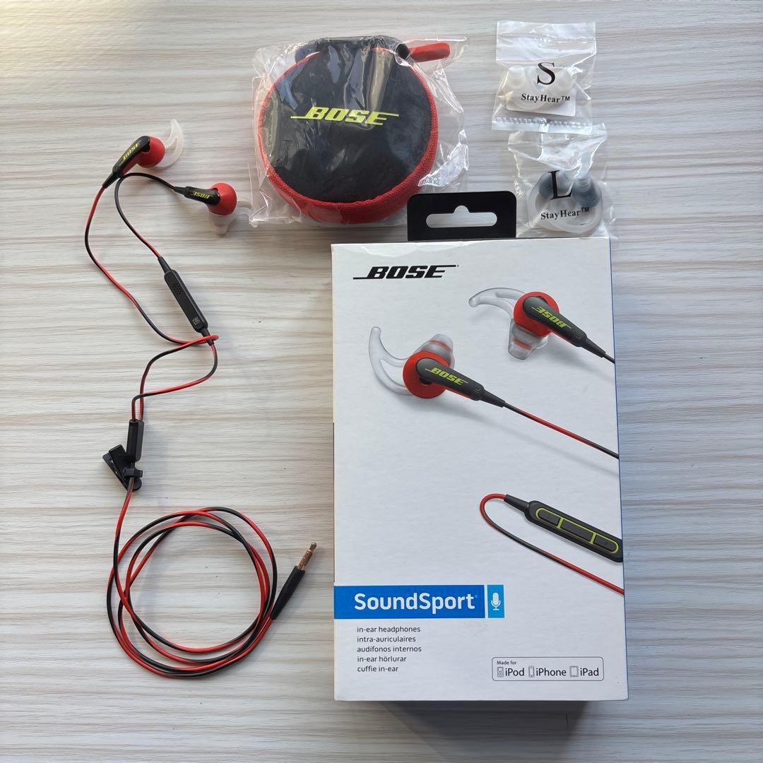 Bose SoundSport イヤホン レッド